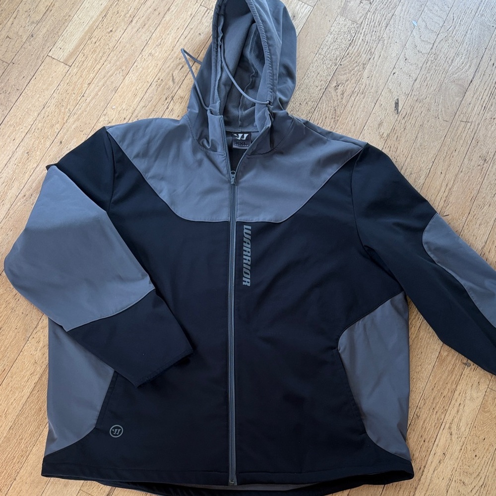 Men's Black & Gray Hooded Jacket